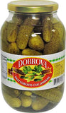 Baby Pickles (Dobrova)  57.5 oz (pasteurized cucumbers) - Parthenon Foods