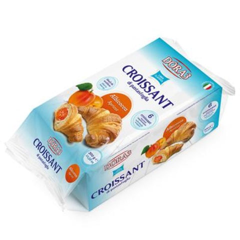 Croissants with Apricot Jam filling, 6 pieces (Dora) 8.8oz - Parthenon Foods