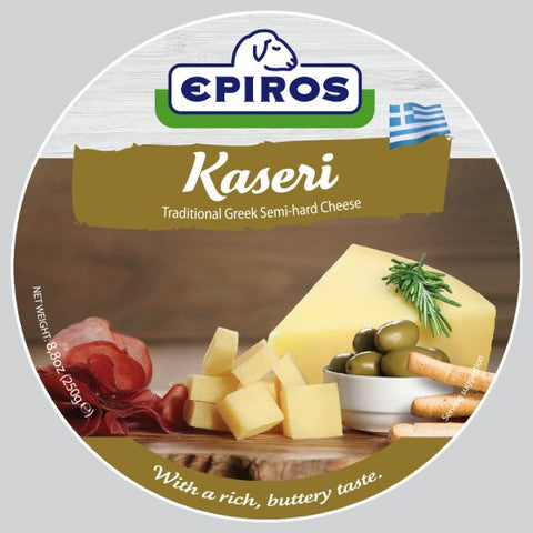 Greek Kaseri Cheese (EPIROS) 8.8 oz (250g) - Parthenon Foods