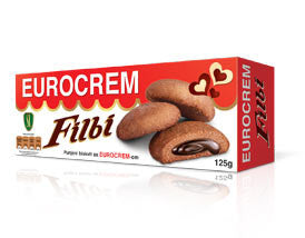 Eurocrem Filbi Filled Biscuit, 125g - Parthenon Foods