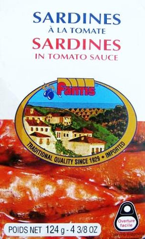 Sardines in Tomato Sauce (Fantis) 125g - Parthenon Foods