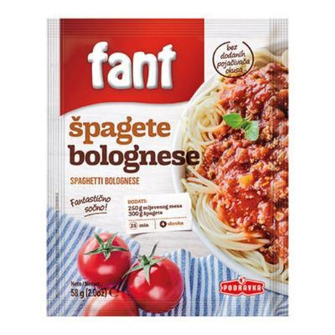 Fant Seasoning Mix for Spaghetti Bolognese, 58g - Parthenon Foods