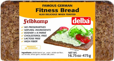 Delba Fitness Bread, 16.75 oz (475g) - Parthenon Foods