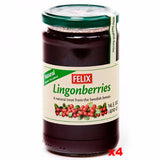 Felix Lingonberries Jam, 14.5-Ounce Bottles (Pack of 4) - Parthenon Foods