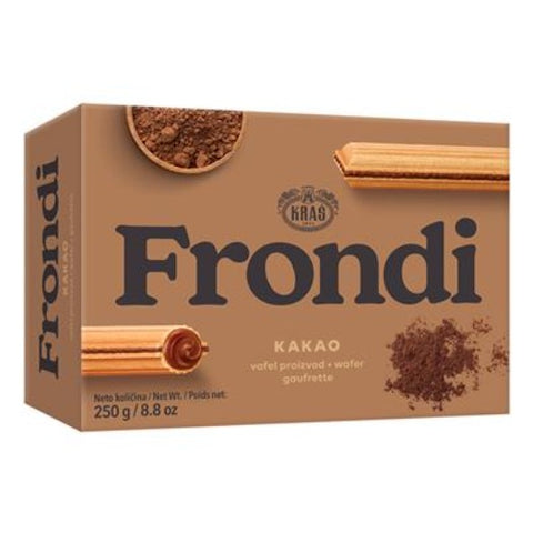 Frondi Maxi Wafer Sticks With Cocoa Cream Filling (Mira) 250g - Parthenon Foods