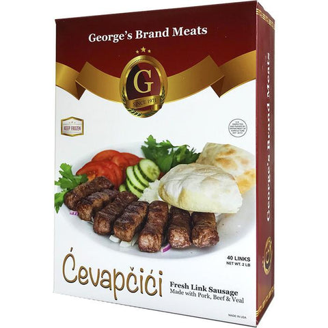 Cevapcici (Pork, Beef and Veal Sausage Links) (George's Brand) 2.0 lb - Parthenon Foods