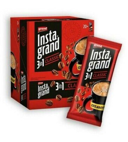 Grand Insta Grand Classic, 3 in 1, CASE (20 x 20 g) - Parthenon Foods
