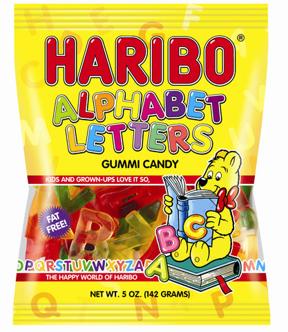 Haribo Alphabet Letters Gummi Candy, 5oz (142g) - Parthenon Foods
