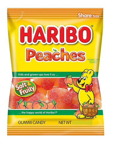 Haribo Peaches, 5 oz - Parthenon Foods
