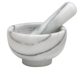 HIC Marble Mortar and Pestle, 4 x 2.5 in. - Parthenon Foods
