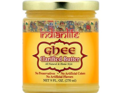 Ghee, Clarified Butter (Indianlife) 9 oz - Parthenon Foods