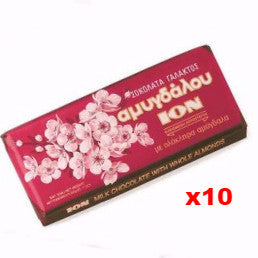 Milk Chocolate with Almonds  (ION) CASE (10 x 200g) - Parthenon Foods