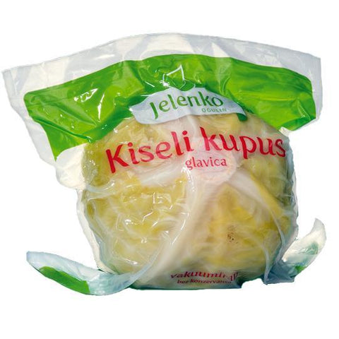 Pickled Whole Cabbage Head (Jelenko) approx. 4.2 - 5.1 lb - Parthenon Foods