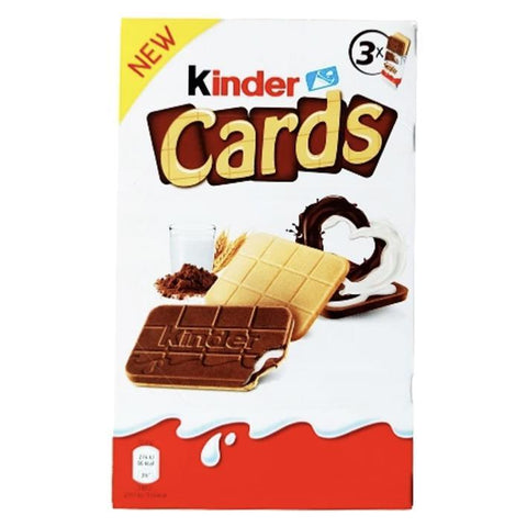 Kinder Cards 3x25.6 g, 3 pack, 2.7oz - Parthenon Foods