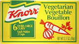 Knorr Vegetarian Vegetable Bouillon, 2.1oz (60g) - Parthenon Foods