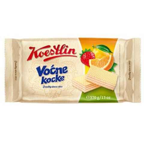 Fruit Filled Wafers, Vocne Kocke (Koestlin) 370g - Parthenon Foods