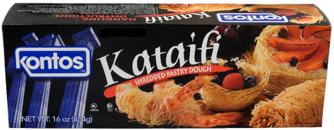 Shredded Fillo (Phyllo) Dough Kataifi (Kontos) 1lb - Parthenon Foods