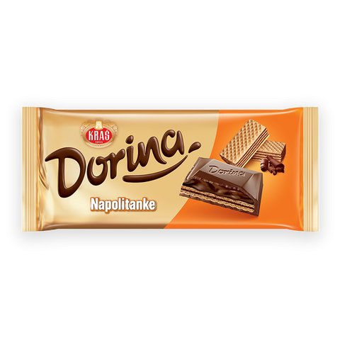 Dorina Napolitanke Chocolate Bar, 100g (3.5 oz) - Parthenon Foods