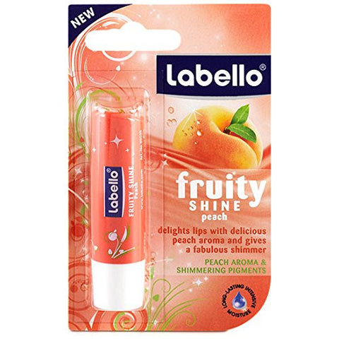 Labello Fruity Shine Peach Lip Balm 4.8g - Parthenon Foods