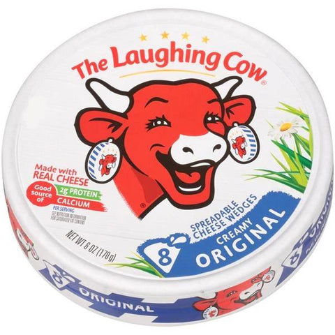 Laughing Cow Spreadable Cheese Wedges 8 pieces, 6 oz - Parthenon Foods