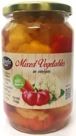 Mixed Vegetables in Vinegar (Livada) 1 lb 9 oz - Parthenon Foods