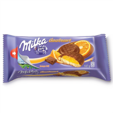 Milka Choco Dessert, Orange Jelly, 147g - Parthenon Foods