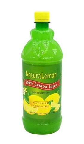 Lemon Juice, From Concentrate (NaturaLemon) CASE (12 x 32 oz) - Parthenon Foods