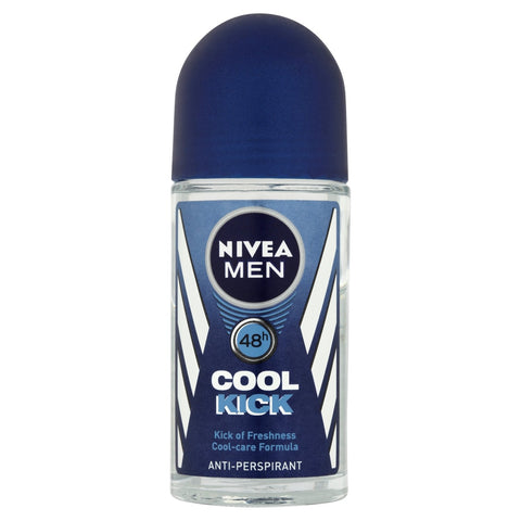 Nivea Cool Kick For Men Roll-On Deodorant, 50ml - Parthenon Foods