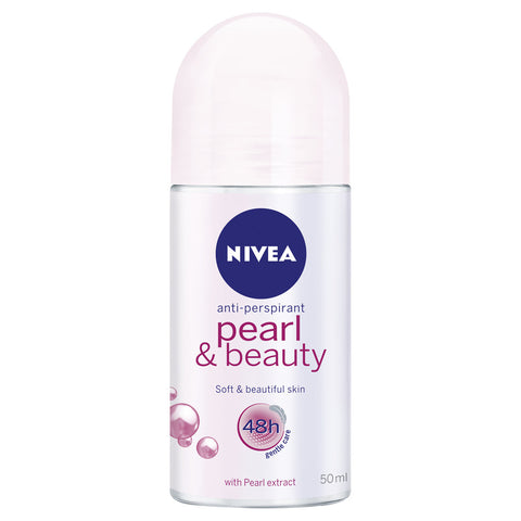 Nivea Pearl Beauty for Women Roll-On Deodorant, 50ml - Parthenon Foods