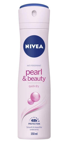Nivea Spray Deodorant, Pearl Beauty, 150ml - Parthenon Foods