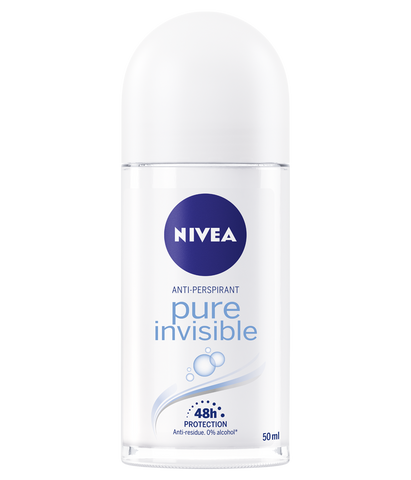 Nivea Pure Invisible Roll-On Anit-Perspirant, 50ml - Parthenon Foods