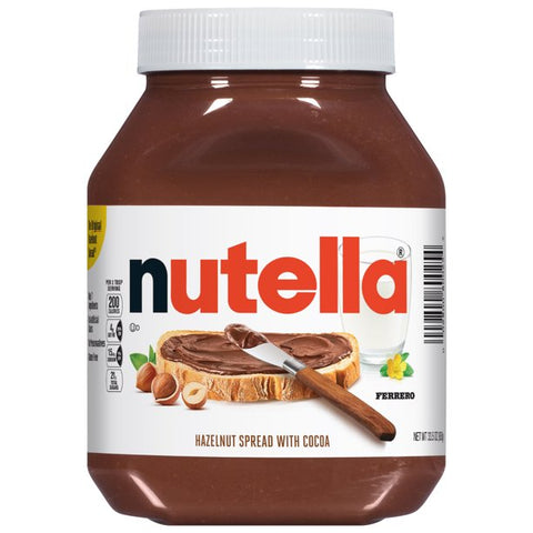 Nutella - Hazelnut Spread with Skim Milk and Cocoa, 2.2 lbs (1kg)-Plastic - Parthenon Foods