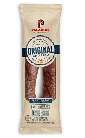 Chorizo Pork Sausage from Spain, Mild (Palacios) 7.5 oz - Parthenon Foods