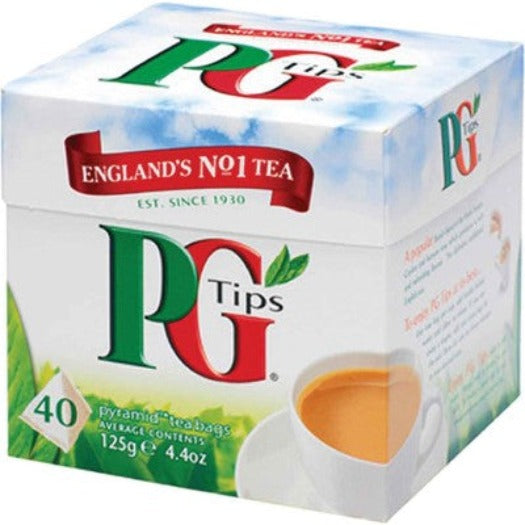 PG Tips Pyramid Tea Bags, 4.4 oz 40 tea bags Parthenon Foods