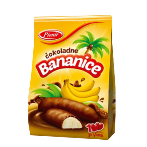 Cokoladne Bananice (Pionir) 150g bag - Parthenon Foods
