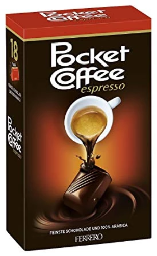 ❤️FERRERO フェレロ　Pocket Coffee 18個×4箱 Pocket Coffee Espresso, 225 g, 18pk – Parthenon Foods