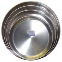 Round Stainless Steel Pan 12 in. diam., 2 in. deep - Parthenon Foods