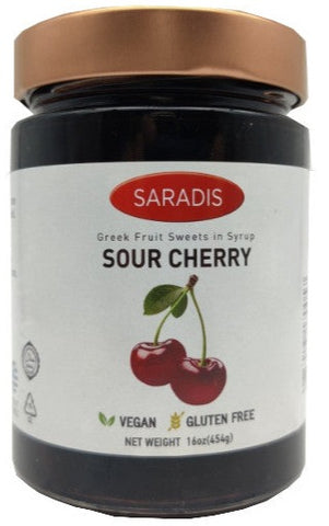 Sour Cherry Preserve (sarantis) 16oz - Parthenon Foods