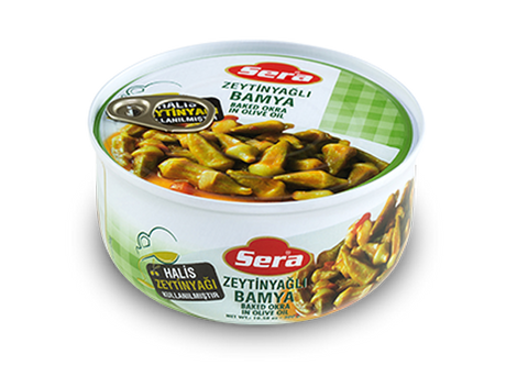 Baked Okra in Olive Oil (Sera) 10.58 oz (300g) - Parthenon Foods