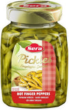 Pickled HOT Finger Peppers (Sera) 640g - Parthenon Foods