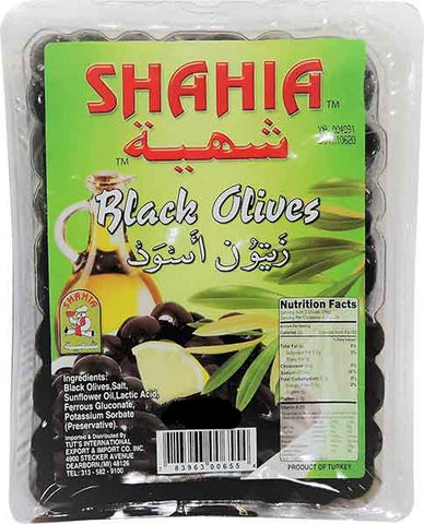 Black Olives (Shahia) 35 oz (992 g) - Parthenon Foods