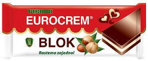 Eurocrem Hazelnut Milk and Cocoa BAR, 50g - Parthenon Foods