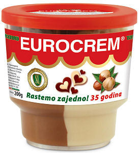 Eurocrem Hazelnut Milk and Cocoa Spread, 200g - Parthenon Foods