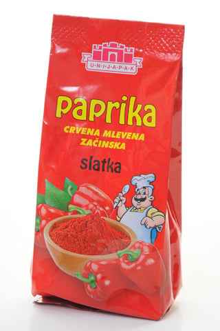 Paprika Sweet, Ground Red Pepper (Unij.) 100g - Parthenon Foods