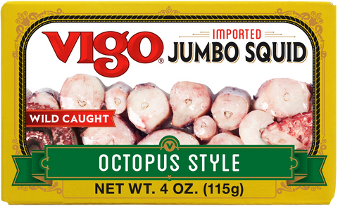 Jumbo Squid in Soy and Olive Oil (Vigo) 4 oz - Parthenon Foods
