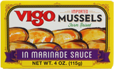 Mussels in Marinada Sauce (Vigo) 4 oz - Parthenon Foods