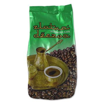 Bosnian Ground Coffee-Zlatna Dzezva (Vispak) 500g, Green Bag - Parthenon Foods