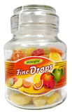 Fine Drops Fruit Flavored Candies (Woogie) 10.58 oz (300g) Jar - Parthenon Foods