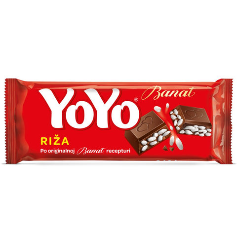 YOYO Chocolate Bar with Puffed Rice, 80g - Parthenon Foods