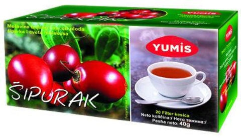 Rose Hip Tea, Sipak (Yumis) 20 tea bags, 40g - Parthenon Foods